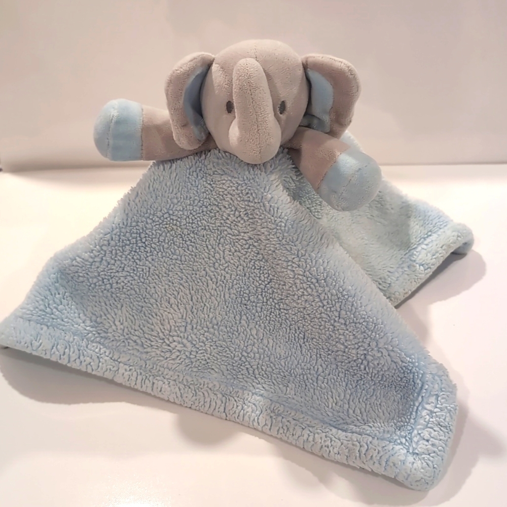 Blankets And Beyond Blue Elephant Security Blankwt Lovey